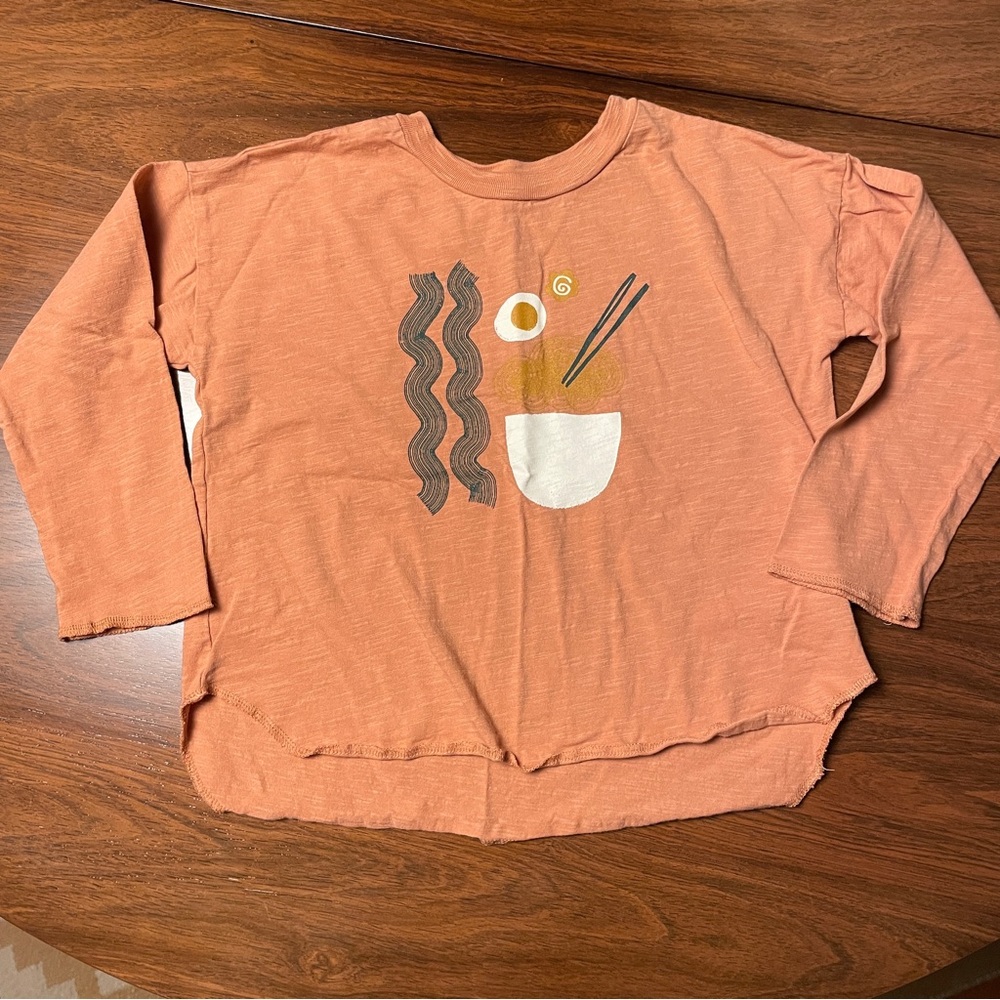 Kids' Open Edit Long Sleeve Tee Ramen, Noodles 2T